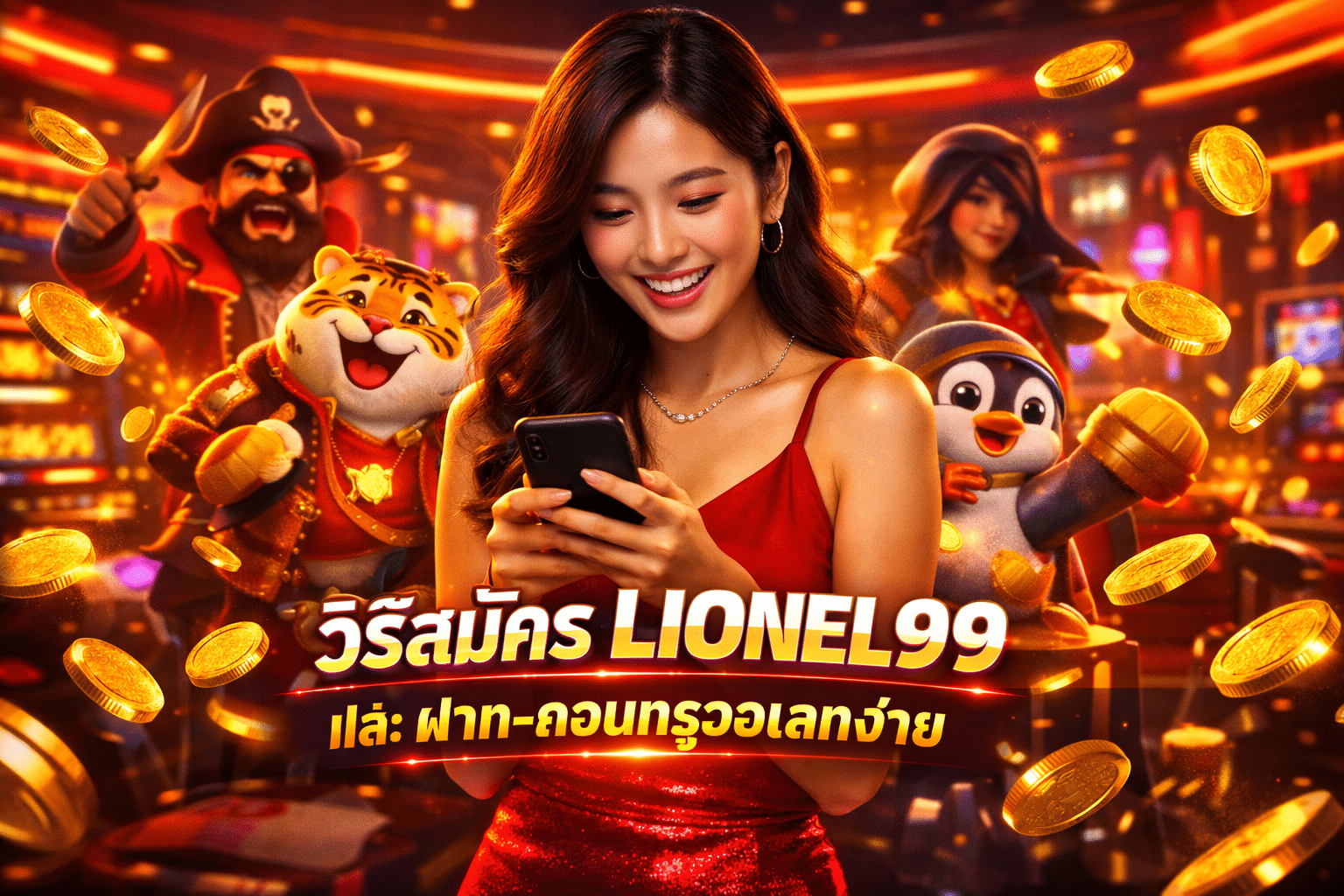 วิธีสมัคร LIONEL99 และฝาก-ถอนทรูวอเลทง่าย