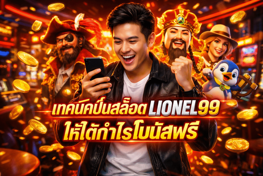 เทคนิคปั่นสล็อต LIONEL99 ให้ได้กำไรโบนัสฟรี