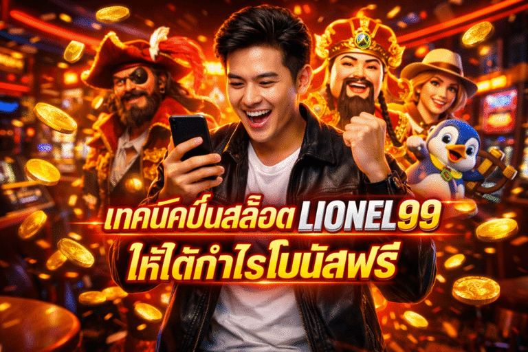 เทคนิคปั่นสล็อต LIONEL99 ให้ได้กำไรโบนัสฟรี