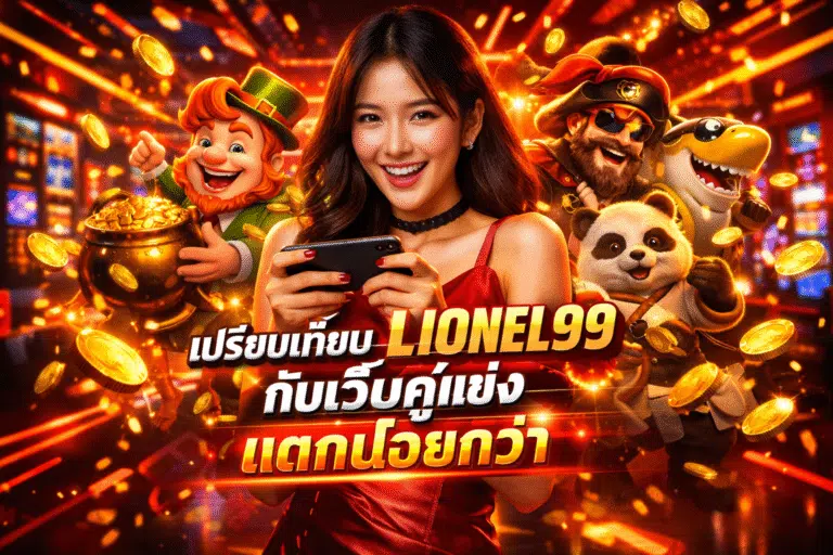 เปรียบเทียบ LIONEL99 กับเว็บคู่แข่ง แตกบ่อยกว่า